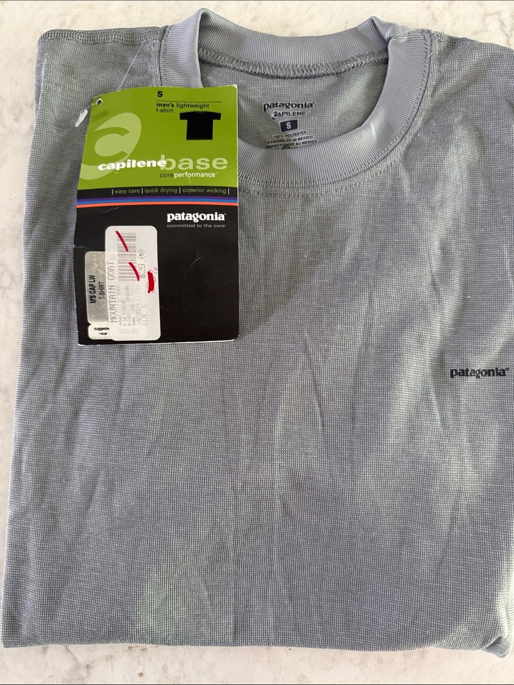 Patagonia Men’s Short Sleeve Tee — Light Gray (unisex)